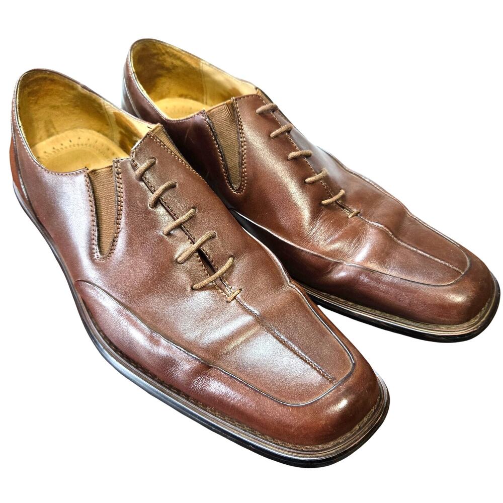 Fratelli Select 10 M Leather Brown Men's Dress Shoe Oxford Derby Brogues 10M